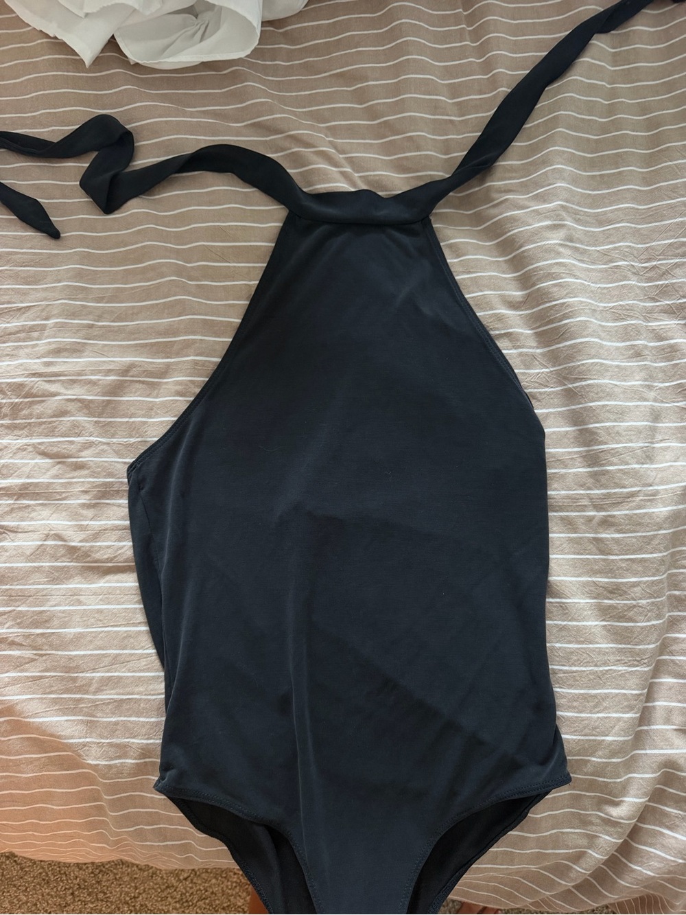 Forever 21 Black Halter-Style Kids One-Piece Swimsuit